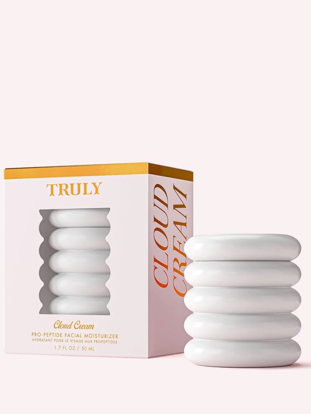 TRULY Cloud Cream Pro-Peptide Facial Moisturizer — White Jar